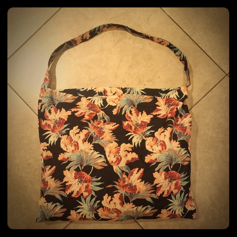 Tori Praver tote/beach bag floral - never used